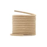 ipekbazaar 150 cm Yuvarlak Mumlu Bağcık, Spor Klasik Ayakkabı Bağcığı İpi, 1 Çift, Bej