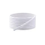 ipekbazaar 150 cm Yuvarlak Mumlu Bağcık, Spor Klasik Ayakkabı Bağcığı İpi, 1 Çift, Beyaz