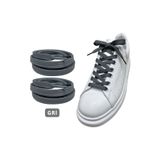 ipekbazaar Exclusice 120 Cm Gri Yassı Spor Ayakkabı Bağcığı, Çift Katmanlı Örgülü Sneakers Bağcık, 1 Çift
