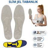 İpekbazaar Jel Spor Tabanlık, Darbe Emici Konforlu Rahat Slim Ayakkabı Tabanlığı