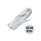 ipekbazaar Mcqueen 150 Cm Beyaz Spor Bağcık, Extra Geniş Yassı Ayakkabı Bağcığı, Shoelace, 1 Çift