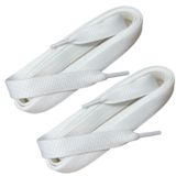 ipekbazaar Mcqueen Uyumlu Extra Geniş Yassı Spor Bağcık, Çift Katmanlı Örgülü Ayakkabı Bağcığı, Shoelace, 1 Çift (150 cm - Beyaz)