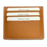 ipekbazaar Süper Slim Hakiki Deri Kartlık, Para Cepli Unisex, Ince, Kadın Erkek Kredi Kartlık Cüzdan (Camel, 6'lı Kartlık)
