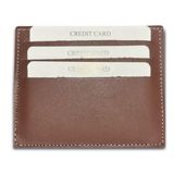 ipekbazaar Süper Slim Hakiki Deri Kartlık, Para Cepli Unisex, Ince, Kadın Erkek Kredi Kartlık Cüzdan (Fındık, 6'lı Kartlık)