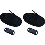 ipekbazaar Takbırak Lastikli Ayakkabı Bağcığı Bağlanmayan Akıllı Pratik Bağcık, Bot, Çocuk, Spor.. Için Uygun - Siyah
