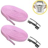 İpekbazaar Takbırak Mıknatıslı Lastikli Akıllı Ayakkabı Bağcığı - Pembe