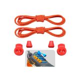 ipekbazaar Turuncu Akıllı Bağcık, Pratik Lastikli Ayakkabı Bağcığı, Spor, Çocuk, Klasik Ve Bot Bağcığı, 1 Çift