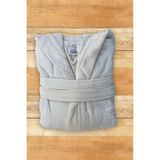 İpekçe Home %100 Pamuk Kadife Kapüşonlu 10-12 Yaş Unisex Çocuk Bornozu - Beyaz