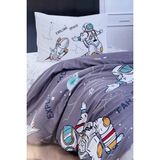 Ipekçe Home 3 Parça Kutulu 3D Desenli Tek Kişilik Genç Nevresim Takımı - Lila - 160 x 220 cm