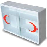 İpekel Banyo Dolabı Pleksi Kapak 29 cm Yükseklik 45 cm Genişlik 11 cm Derinlik