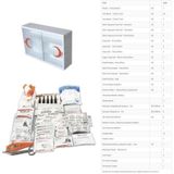İpekel Plastik Ecza Dolabı Lux Beyaz + İlkyardım İşyeri Okul Fabrika İçerik Paketi Full Set