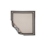 ipekevi İpekevi Twill İpek Eşarp - Çizgili Signature - Vizon Siyah