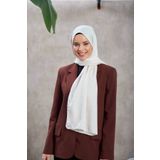 İpekhan 9003-06 Alesa Desen İpeksi Jakar Ekru Şal