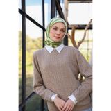 İpekhan Amanda Desen Soft Eşarp Koyu Yeşil 1170-03