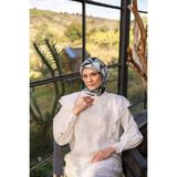 İpekhan Canvas Desen Soft Eşarp Siyah -14 1164