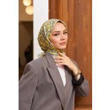 İpekhan Colorday Mono Soft Eşarp Yeşil Gri -15 1152