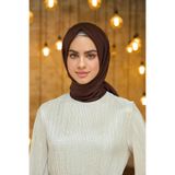 İpekhan Düz Desen Vual Eşarp Acı Kahve Vual İpek Eşarp - -32 10100