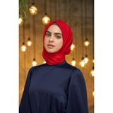İpekhan Düz Desen Vual Eşarp Kırmızı Vual Ipek Eşarp - 10100-27 - 90 x 90 cm