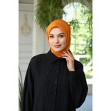 İpekhan Düz Desen Vual Eşarp Orange Vual Ipek Eşarp - 10100-23 - 90 x 90 cm