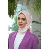 İpekhan Düz Desen Vual Eşarp Pudra Vual Ipek Eşarp - 10100-06 - 90 x 90 cm