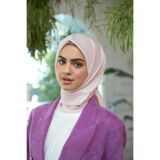 İpekhan Düz Desen Vual Eşarp Pudra Vual İpek Eşarp - 10100-06