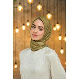 İpekhan Düz Desen Vual Eşarp Zeytuni Vual Ipek Eşarp - 10100-33 - 90 x 90 cm