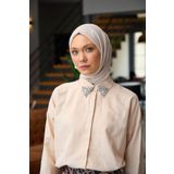 İpekhan Düz Desen Vual Şal Toz Pembe Vual İpek Şal - -33 9800
