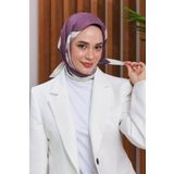 İpekhan Ipekhan Etnik Desen Serisi Mor Pamuk Viskon Eşarp -08 1127