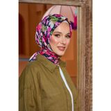İpekhan Marrakech Koleksiyon Soft Eşarp Koyu Gri Pembe 1200-08