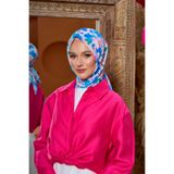 İpekhan Marrakech Koleksiyon Soft Eşarp Lila Mavi 1200-01