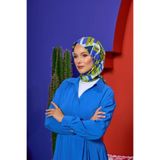 İpekhan Marrakech Koleksiyon Soft Eşarp Mavi Safran 1208-01
