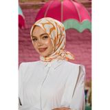 İpekhan Marrakech Koleksiyon Soft Eşarp Mercan Krem 1196-02