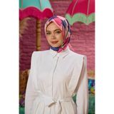 İpekhan Marrakech Koleksiyon Soft Eşarp Pembe Koyu Lavanta 1198-03
