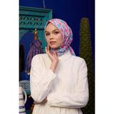 İpekhan Marrakech Koleksiyon Soft Eşarp Vizon Siyah Kahve 1192-01 - Pembe - Lila