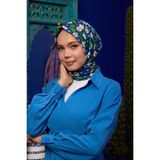 İpekhan Marrakech Koleksiyon Soft Eşarp Vizon Siyah Kahve 1192-01 - Yeşil - Somon