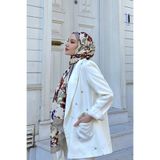 İpekhan Nature Frezya Soft Şal Gri Ekru 3038-02