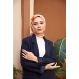 İpekhan Nature Line Rose Soft Eşarp Mavi Krem -02 1156