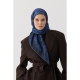 İpekhan Winter Bloom Soft Eşarp 1246 Koyu Mavi