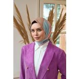 İpekhan Yaz Işıltısı Koleksiyonu Soft Eşarp Turkuaz Somon -05 1190