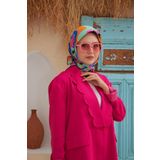 İpekhan Yeni Twist Desen Pamuk Viskon Eşarp Turuncu Siyah -02 1133