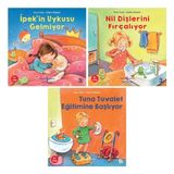 Ipek'in Uykusu Gelmiyor + Nil Dişlerini Fırçalıyor + Tuna Tuvalet Eğitimine Başlıyor Okul Öncesi 3 Kitap Set