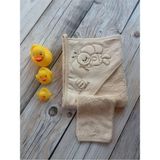 İpeksi Organik Bebek Havlusu 80x80 cm Kese Hediyeli