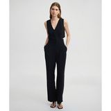 İpekyol Çift Parça Görünümlü Wide Leg Tulum IS1250014027001 - 36 - Siyah