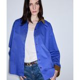 İpekyol Colorblock Poplin Gömlek IS1260025122089 - 40 - Mavi