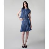İpekyol Denim Mix Triko Etek IS1260004087629 - Mavi - 38