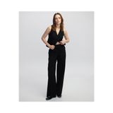 İpekyol İnce Kordonlu Wide Leg Fit Siyah Kadın Pantolon Iw6250003103