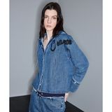 İpekyol Kontrast Kapüşonlu Denim Gömlek IS1260025105089 - 34 - Mavi