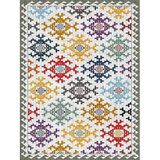 İPEKYÜN HALI Kaymaz Tabanlı Yıkanabilir Leke Tutmayan Dijital Baskılı Çocuk Halısı Kilim Desen (160x230)