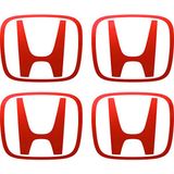 Ipg Honda Accord Civic Crv Crz Ridgeline Odyssey Için Jant Logosu Sticker Set (Logo :2.25 Inch (5.71 Cm) / Jant Kapak Çapı: 2.75 Inch) (Açıklamayı Okuyunuz) - Kırmızı - Logo :2.25 Inch / 5.71 cm