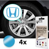 Ipg Honda Accord Civic Crv Crz Ridgeline Odyssey Için Jant Logosu Sticker Set (Logo :2.25 Inch (5.71 Cm) / Jant Kapak Çapı: 2.75 Inch) (Açıklamayı Okuyunuz) - Mavi - Logo :2.25 Inch / 5.71 cm